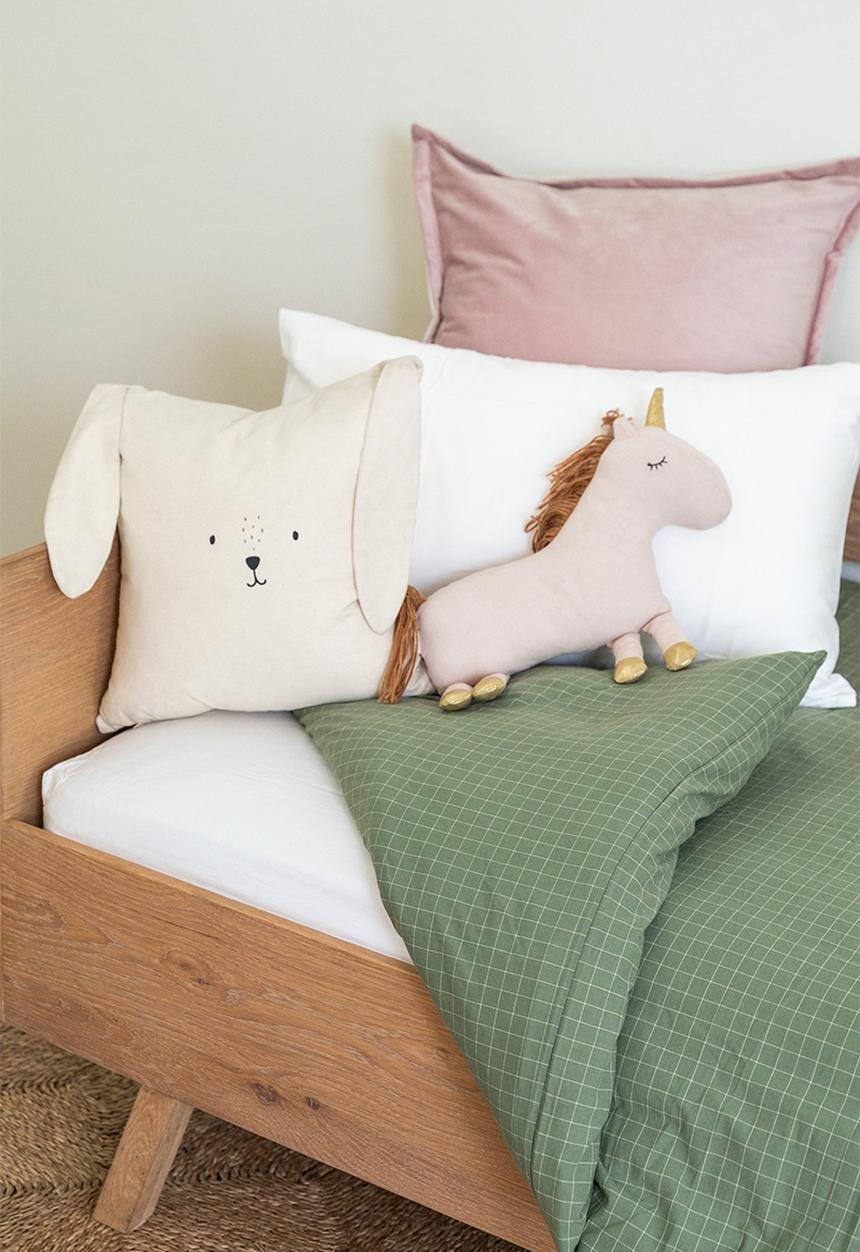 Phlo Studio - Check Washed Cotton Duvet Set - Green