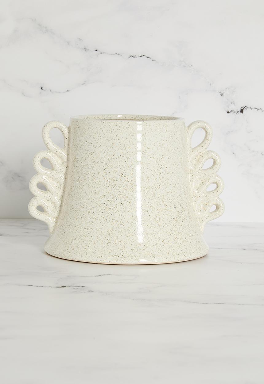Sixth Floor - Planter Stoneware - White