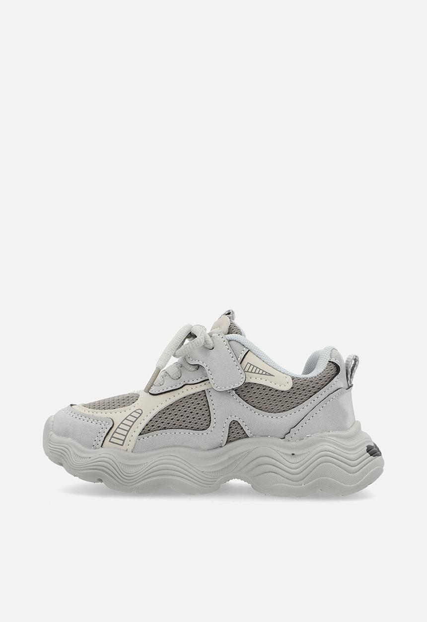 Pop Candy - Chunky lace up sneakers - grey
