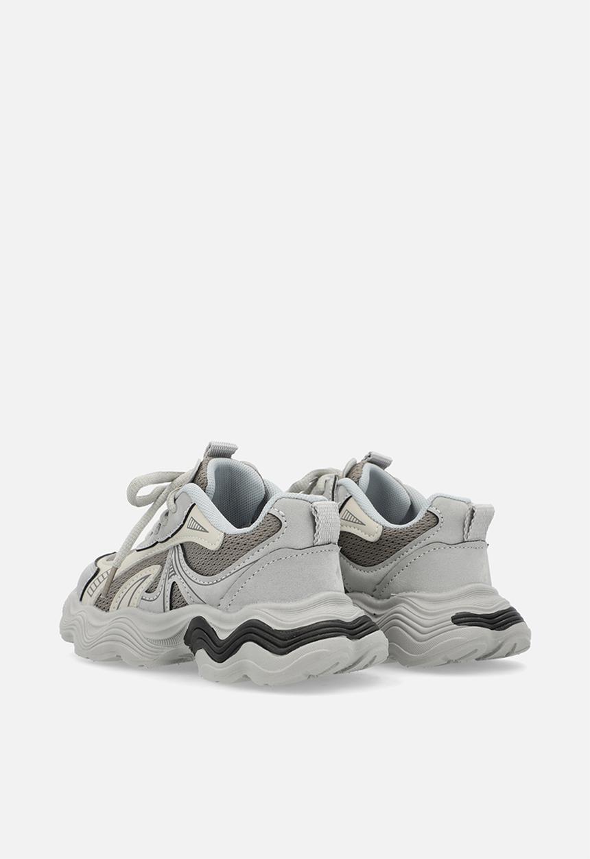 Pop Candy - Chunky lace up sneakers - grey