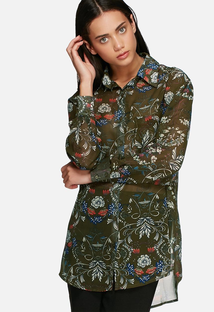 Glamorous - Floral chiffon shirt