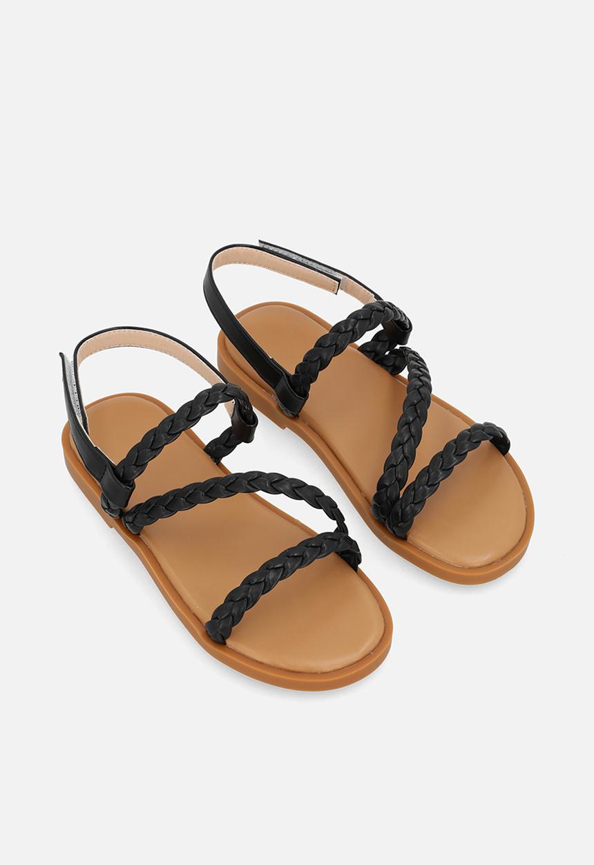 Pop Candy - Weaved sandals - black