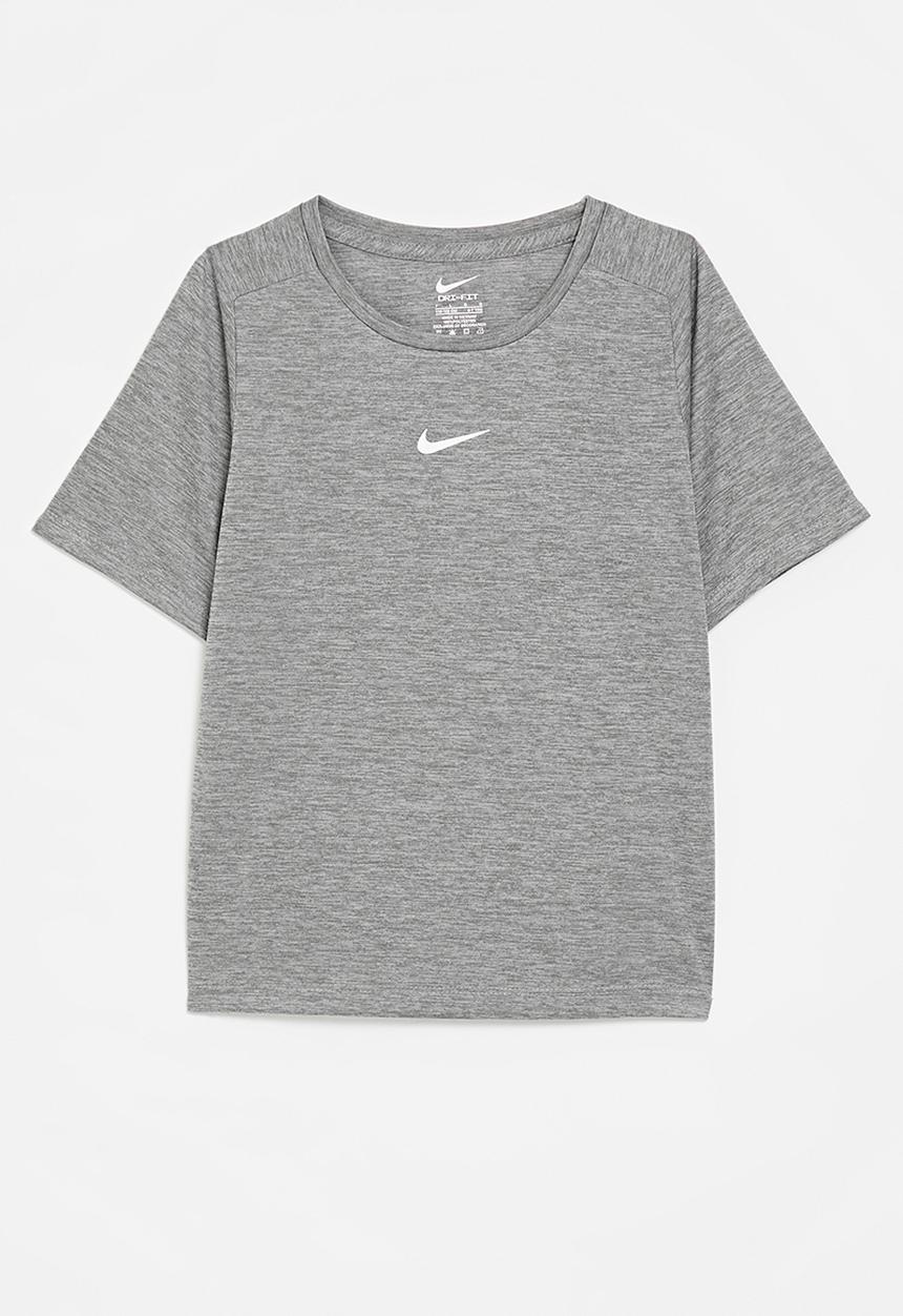 Nike - Nike dri-fit short sleeve top - smoke grey heather