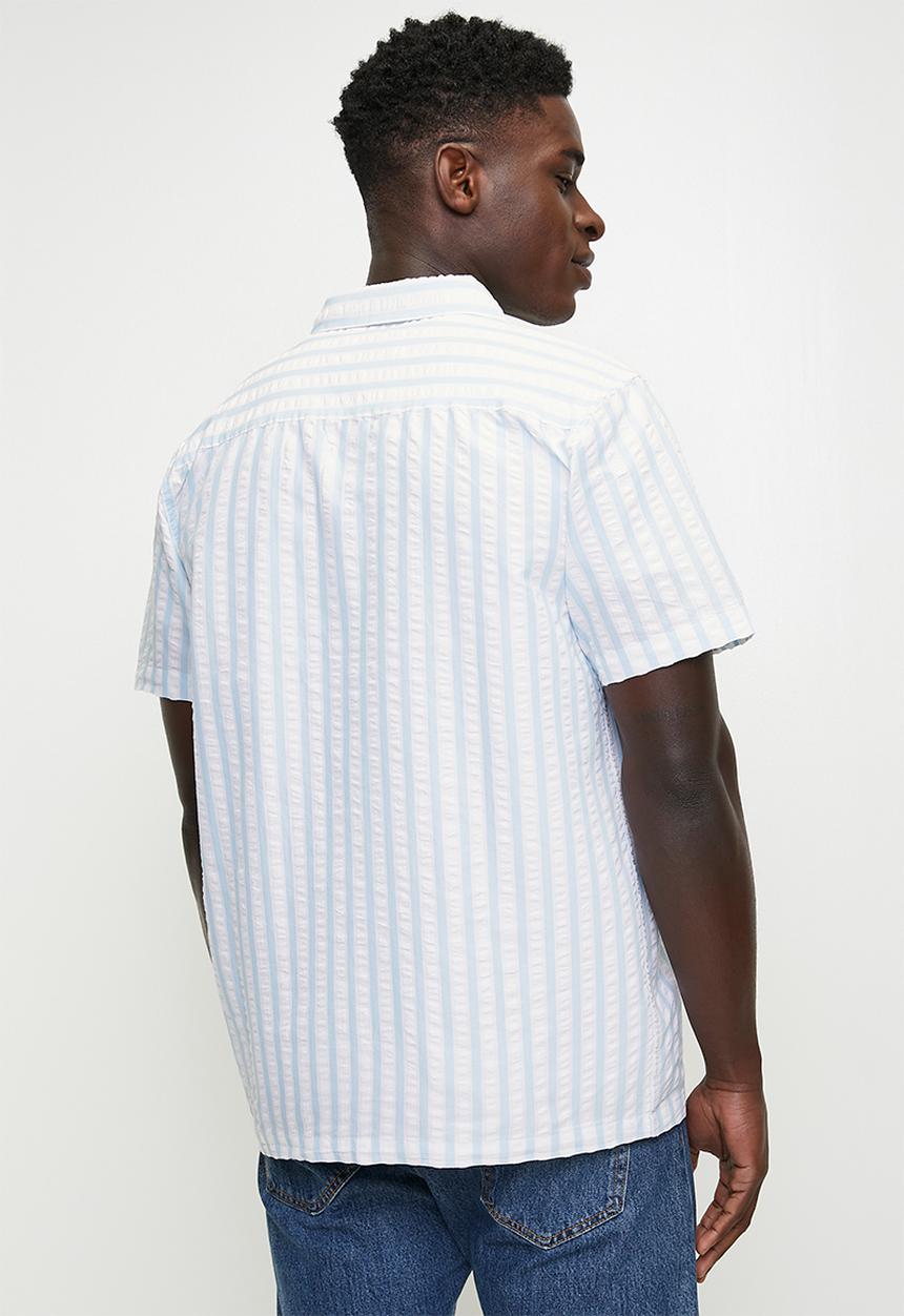 Brave Soul - Shirts - Blue & White