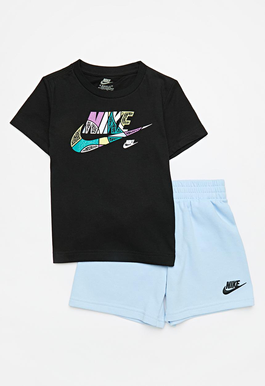 Nike - Nike knit short set - psychic blue
