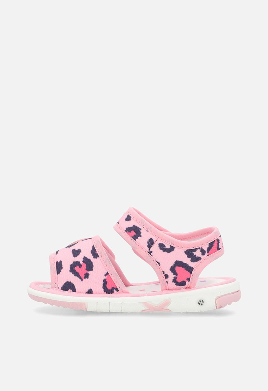 Pop Candy - Leopard printed sandals with squeaker - pink