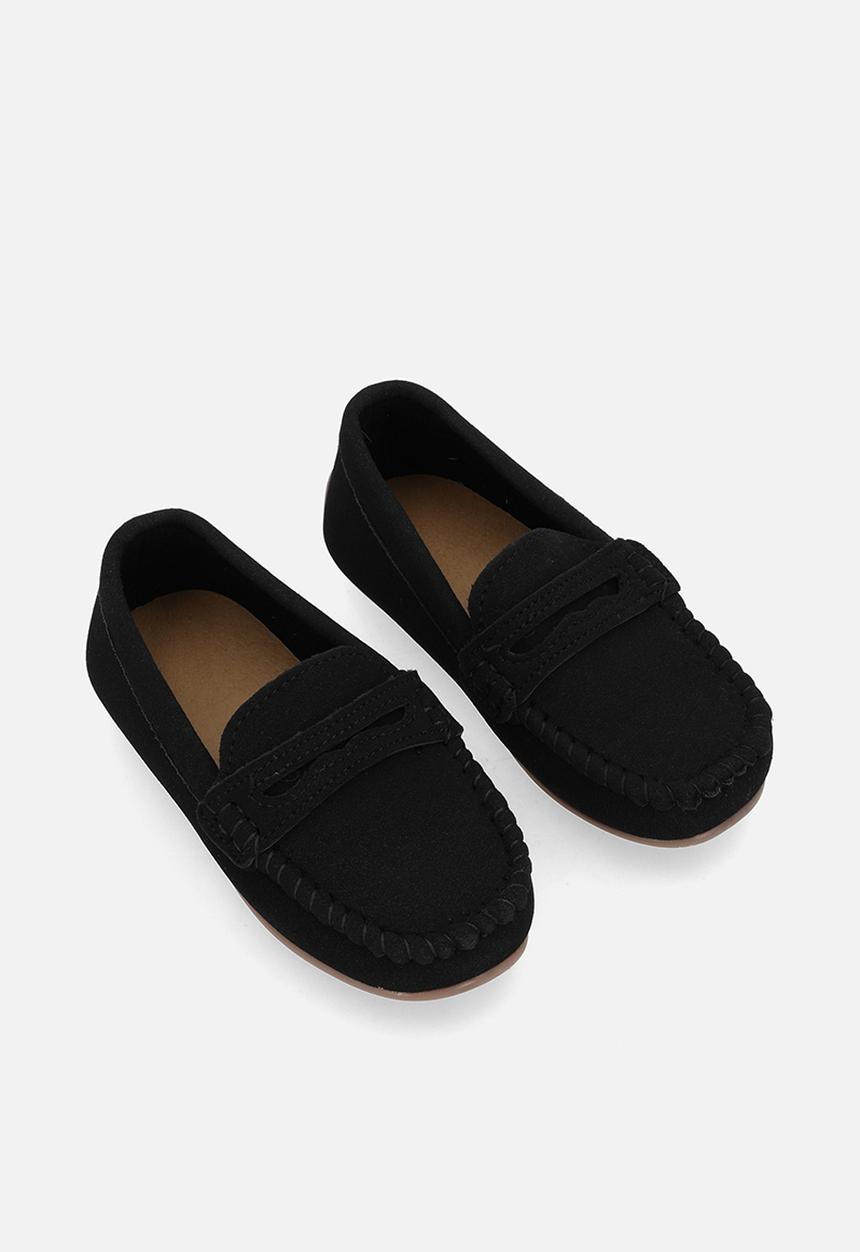 Pop Candy - Faux suede moccasins - black