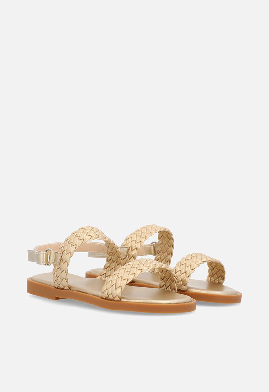 Pop Candy - Weaved sandals - gold