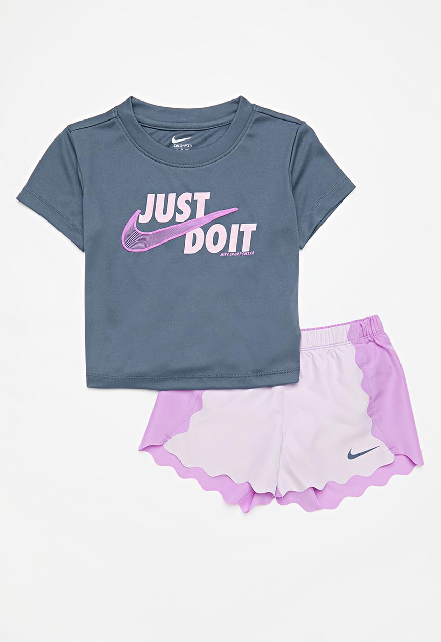 Nike - Nike woven short set - purple & dark blue