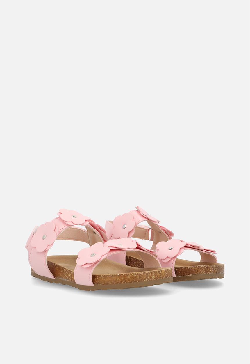 Pop Candy - Floral twin straps sandals - pink