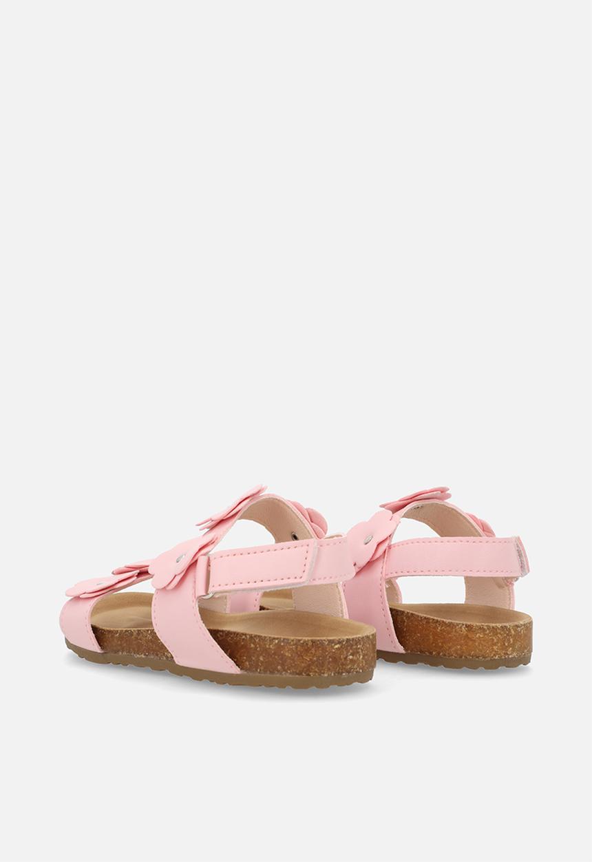 Pop Candy - Floral twin straps sandals - pink