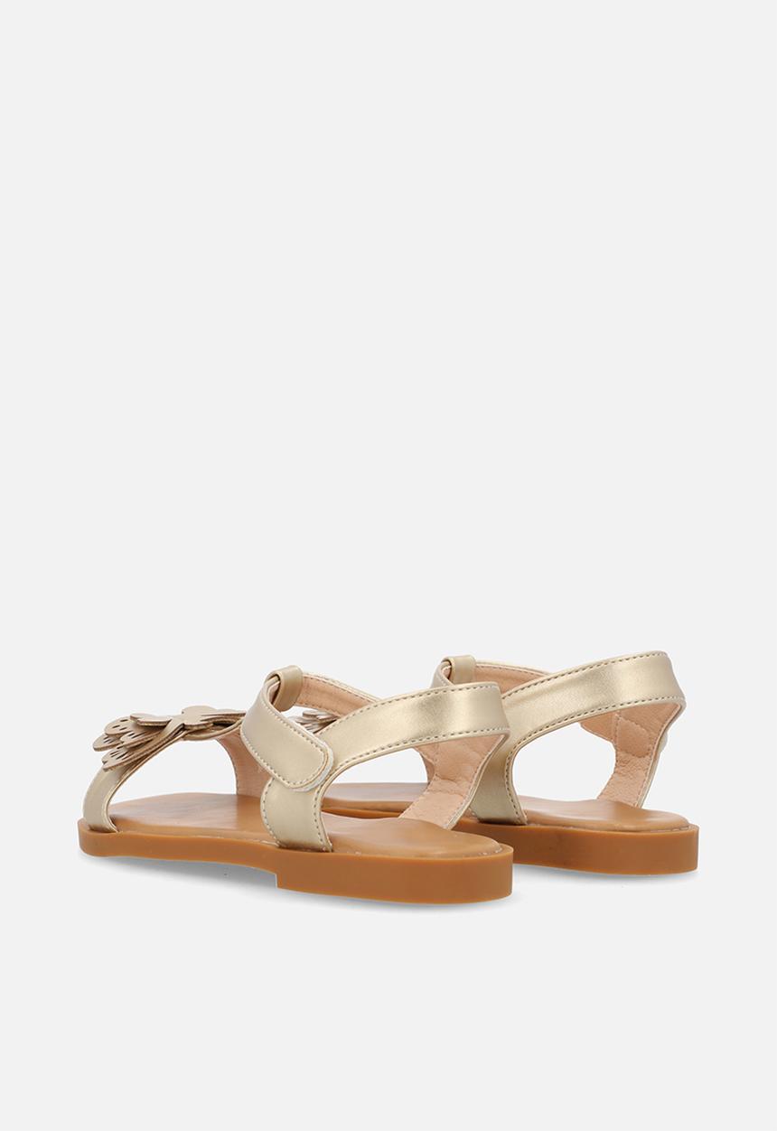 Pop Candy - Butterfly décor sandals - gold