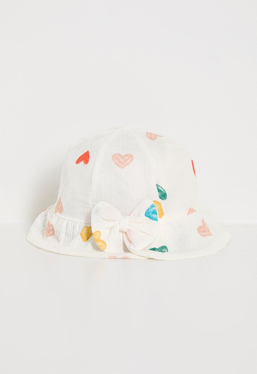 Pop Candy - Printed bucket hat - white