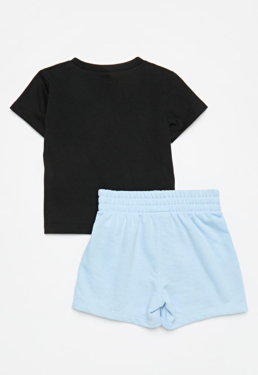 Nike - Nike knit short set - psychic blue & black