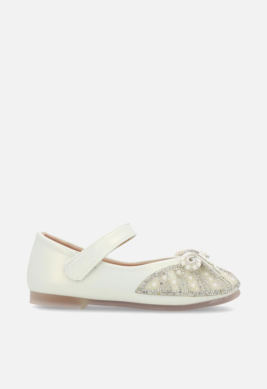 Pop Candy - Bow décor pumps - pearlescent silver