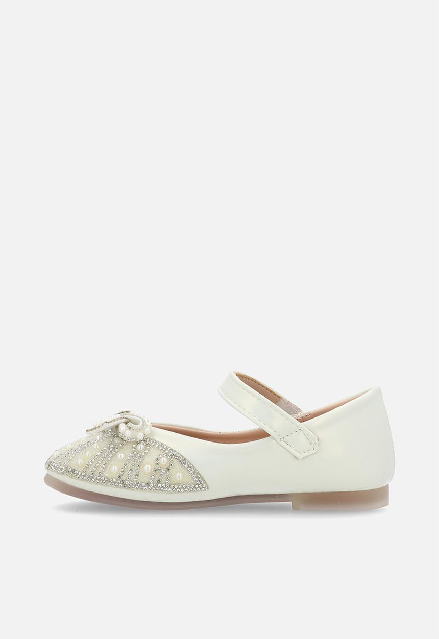 Pop Candy - Bow décor pumps - pearlescent silver