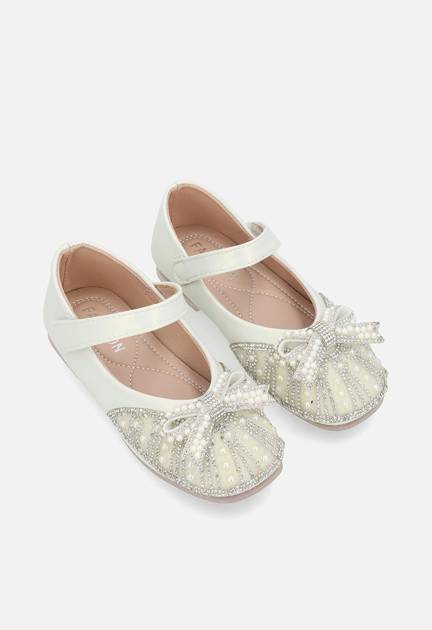 Pop Candy - Bow décor pumps - pearlescent silver