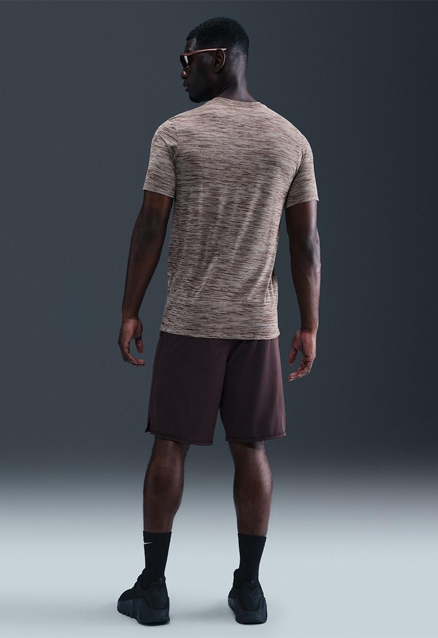Nike - Dri-Fit New Veneer Fitness Tee - Baroque Brown/Pure/White