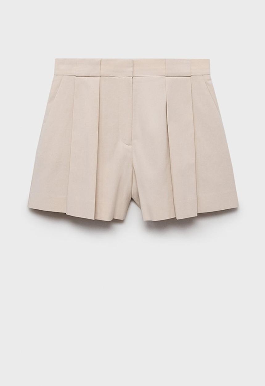 MANGO - Shorts Greta - Light Beige
