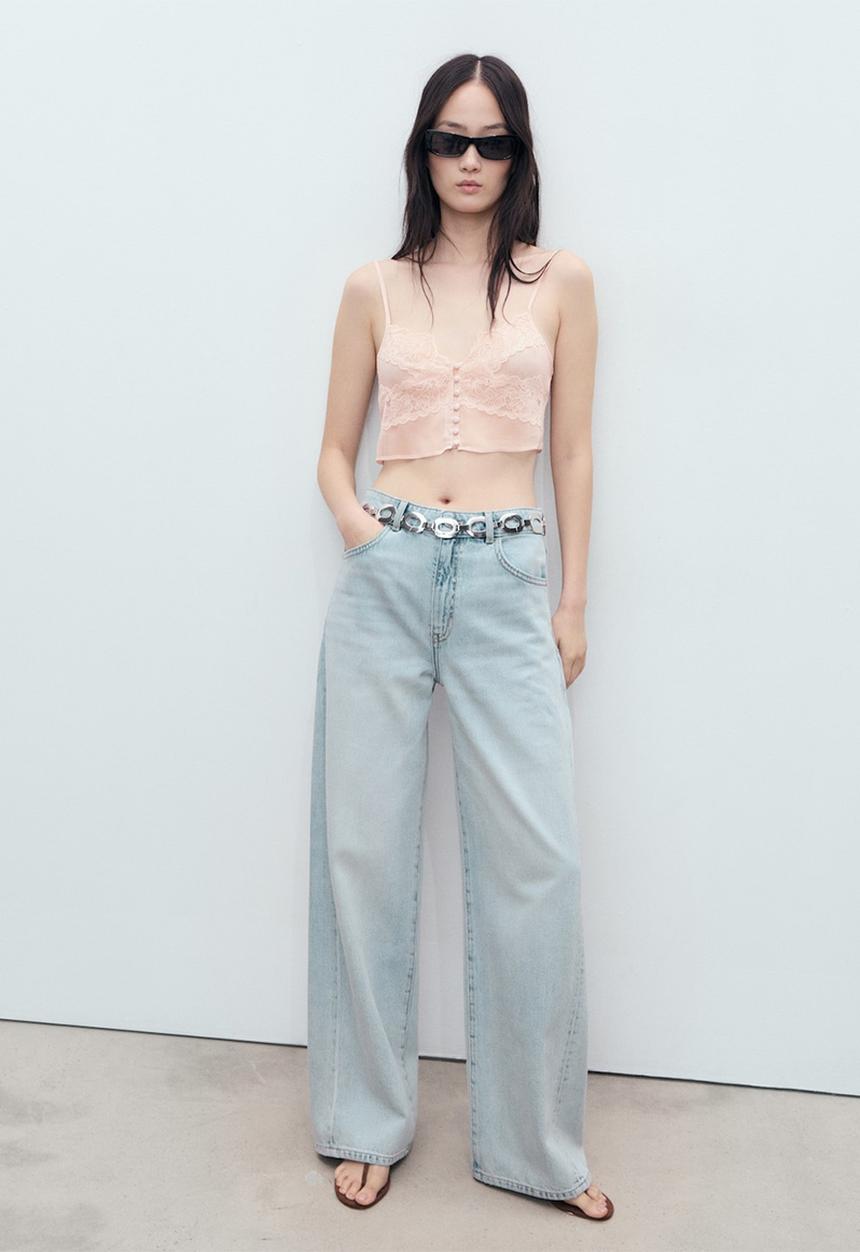 MANGO - Jeans Ivanna - Open Blue
