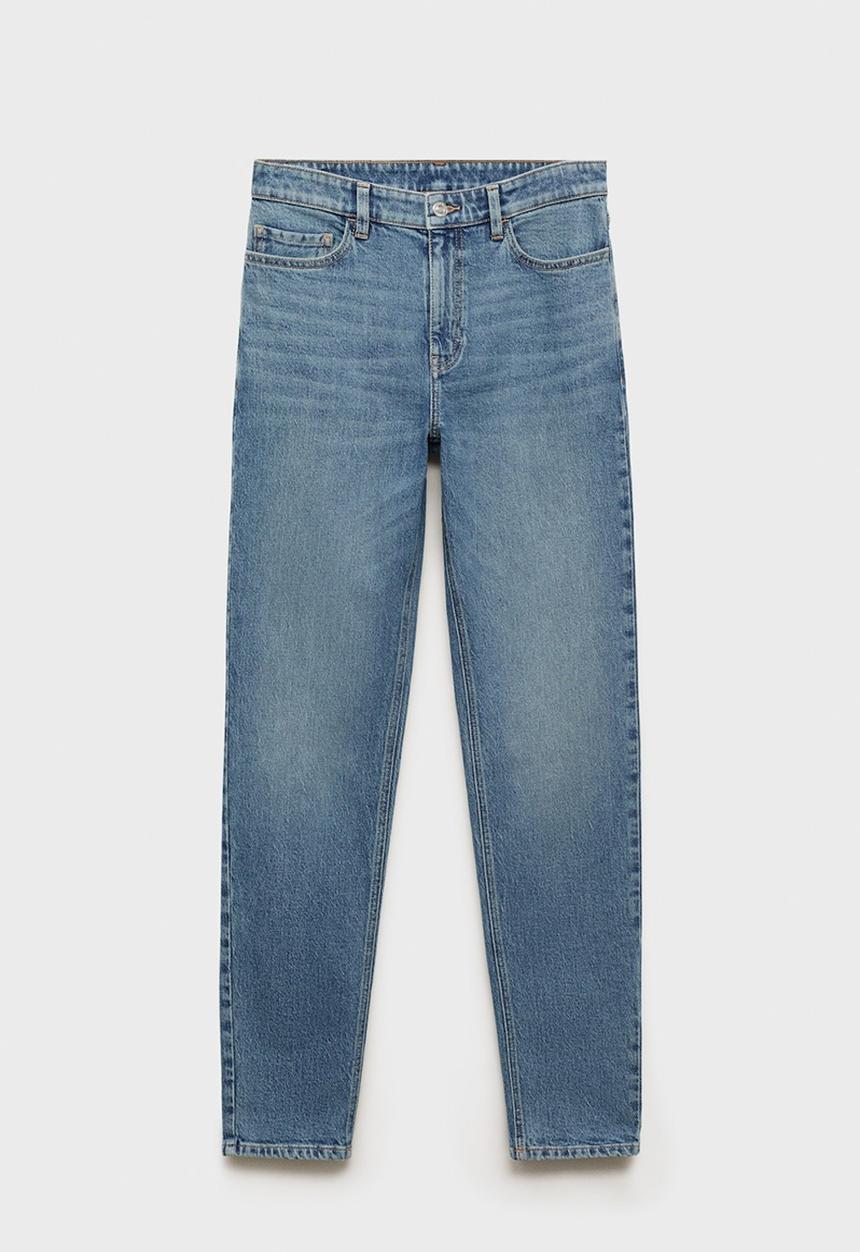 MANGO - Jeans Newmom - Open Blue