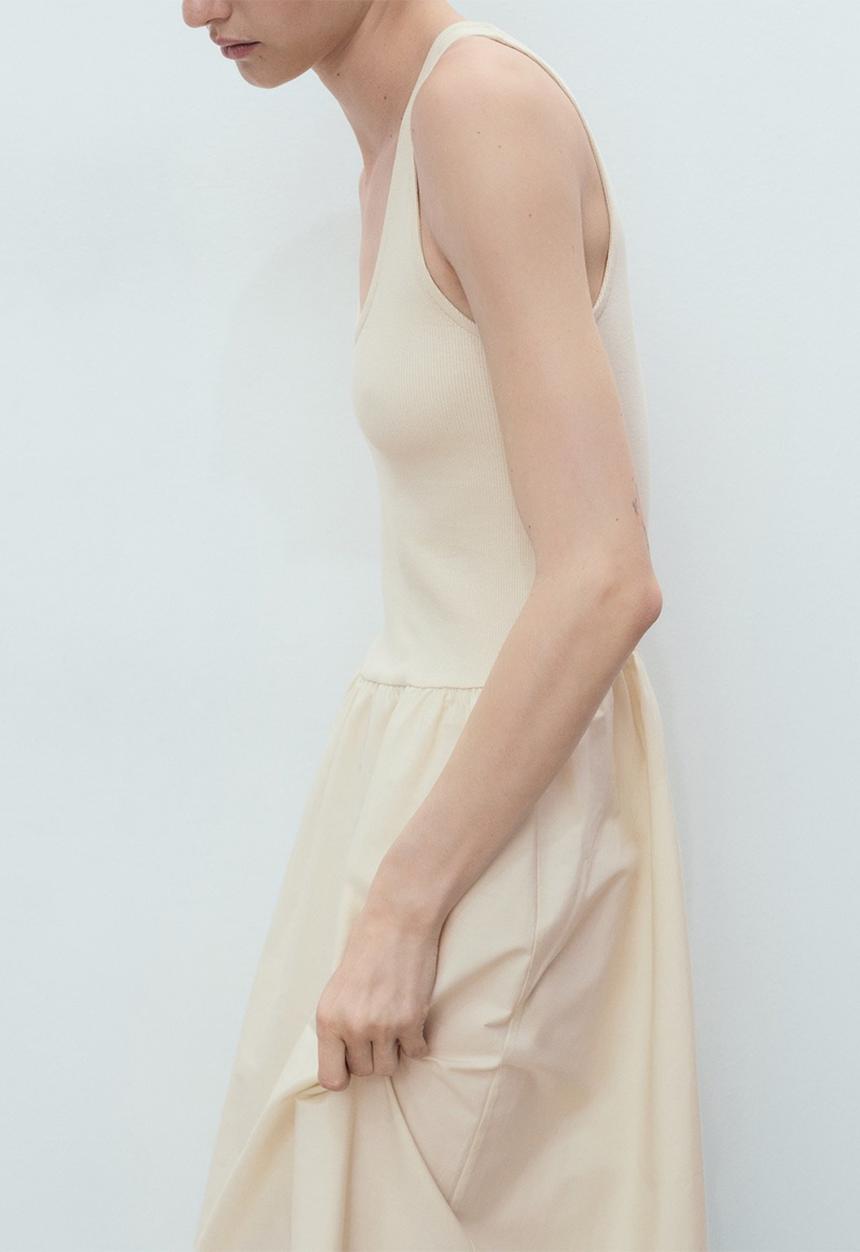 MANGO - Dress Valvi - Light Beige
