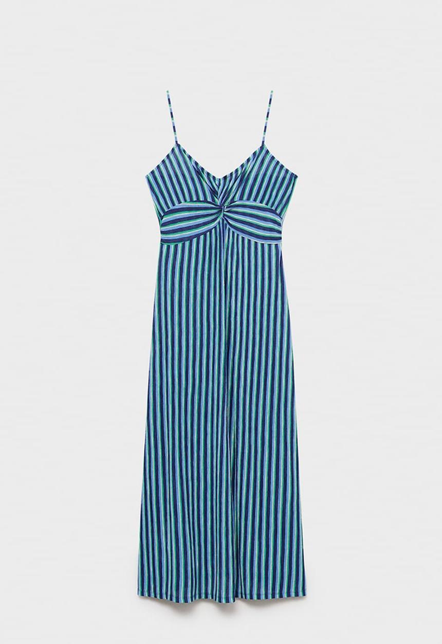 MANGO - Dress Pom - Medium Blue