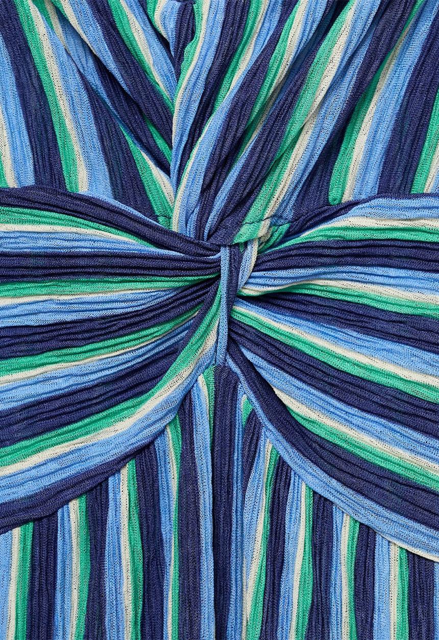 MANGO - Dress Pom - Medium Blue