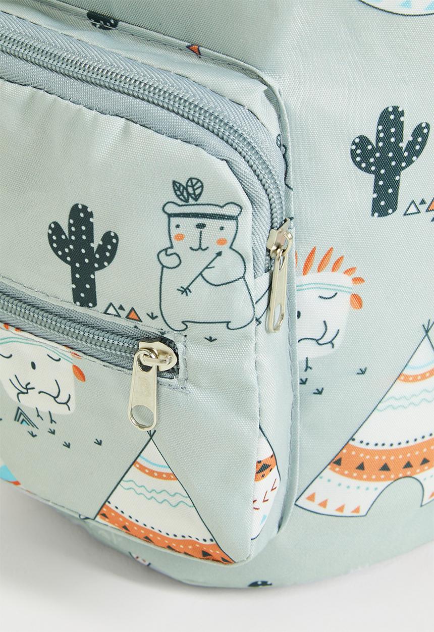 Pop Candy - Printed diaper bag - grey