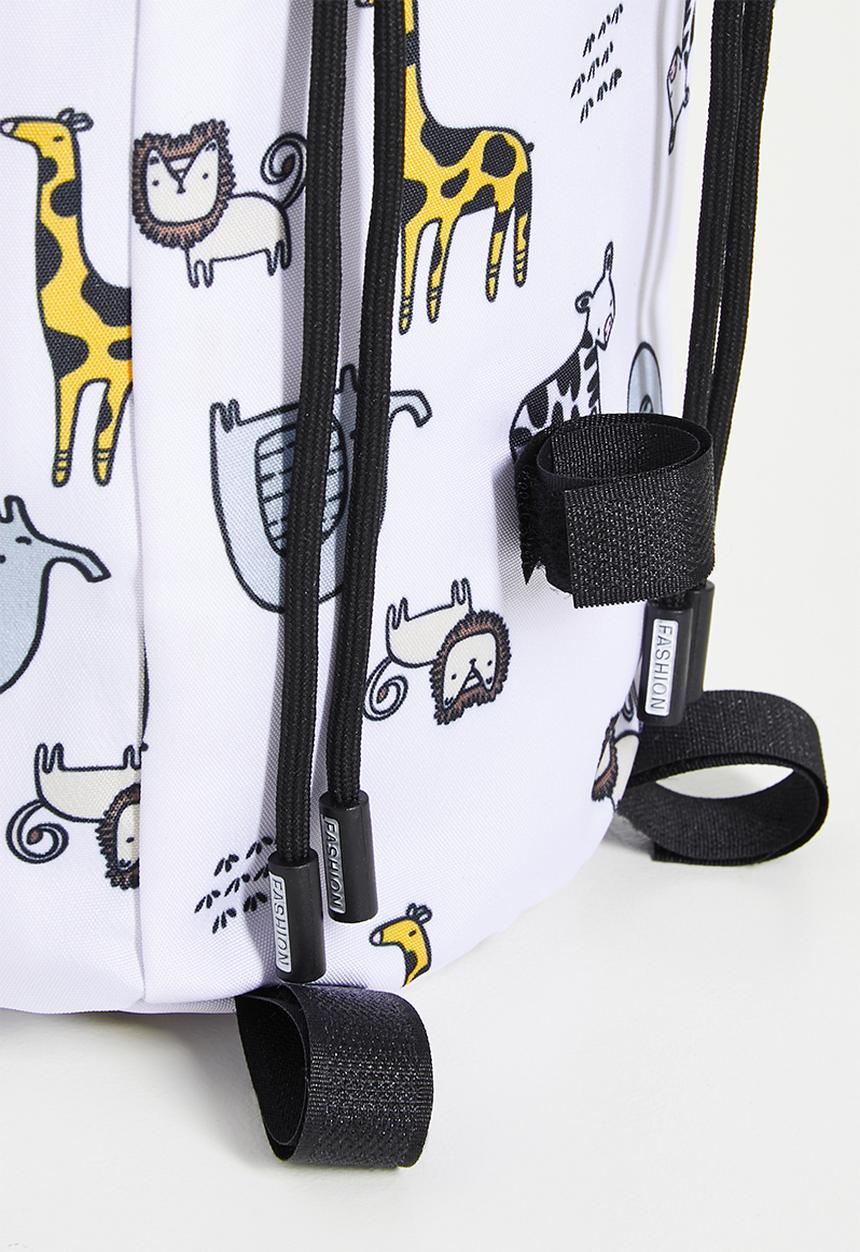 Pop Candy - Printed diaper bag - white