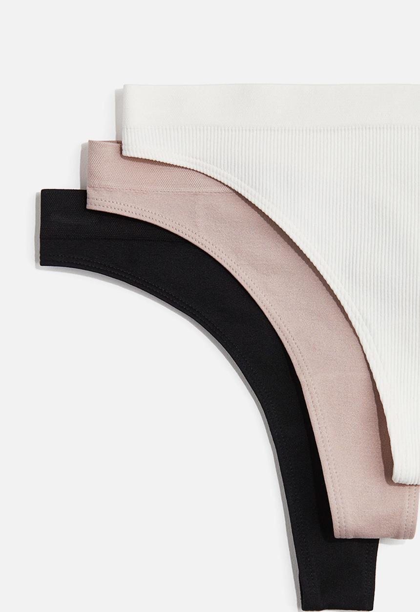 H&M - 5-Pack seamless thong briefs - multi