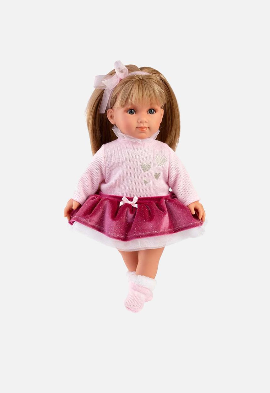 Greenbean Learning - Llorens - Elena Baby Girl Doll with Clothing & Accessories