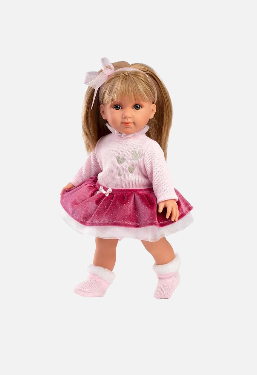 Greenbean Learning - Llorens - Elena Baby Girl Doll with Clothing & Accessories