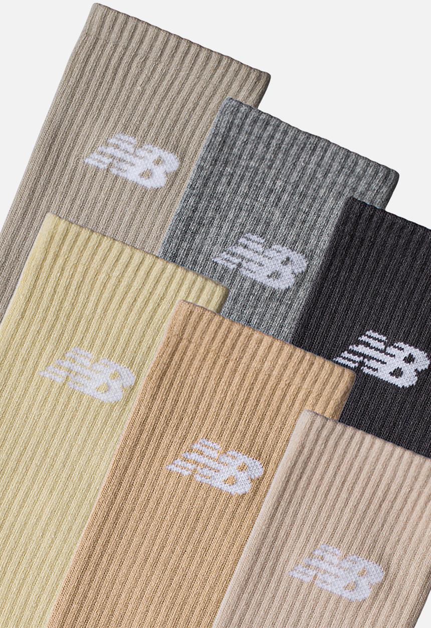 New Balance  - Everyday Crew Sock 6Pk - Assorted
