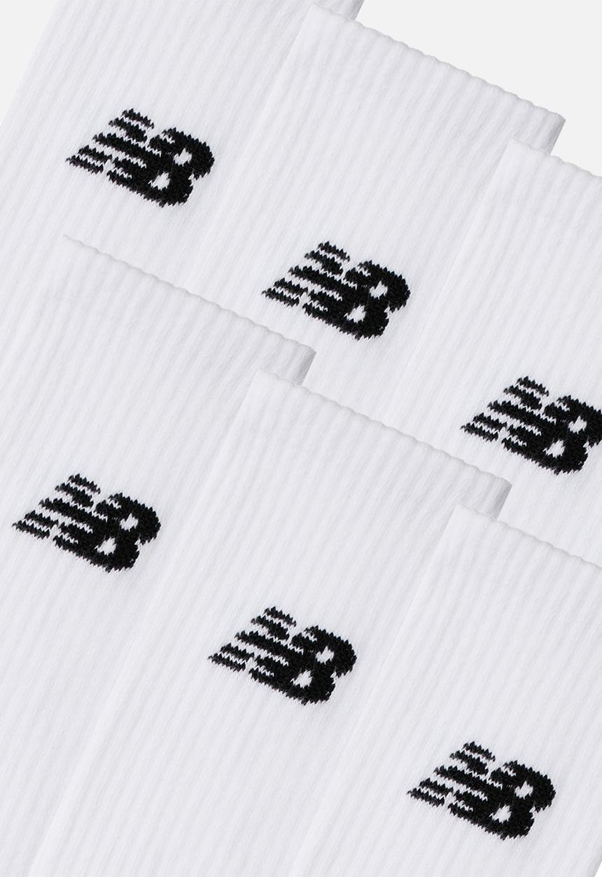 New Balance  - Everyday Crew Sock 6Pk - White