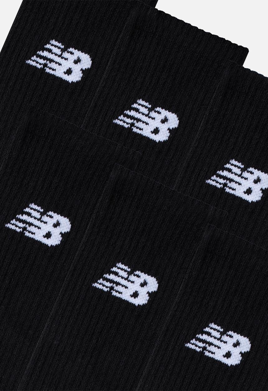 New Balance  - Everyday Crew Sock 6Pk - Black