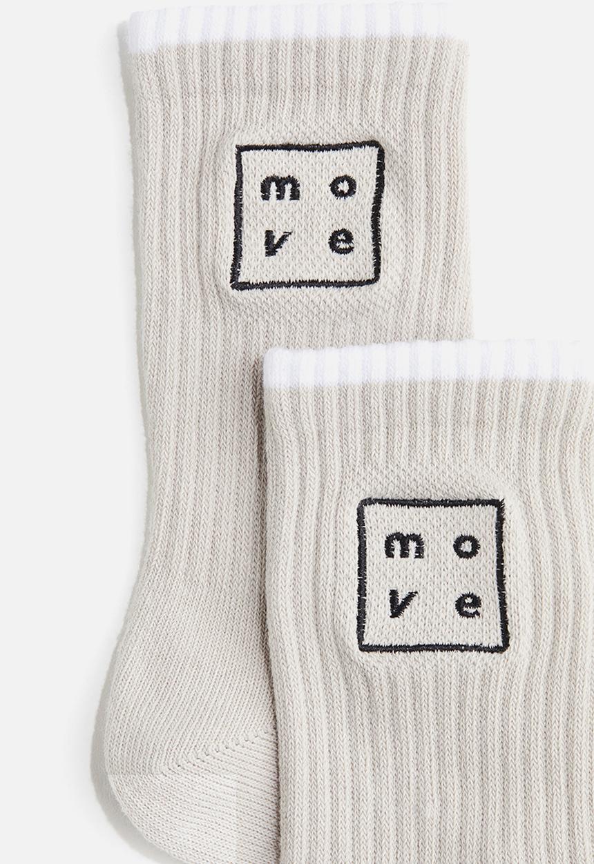 H&M - 3-Pack sports socks with drymove™ - black & white