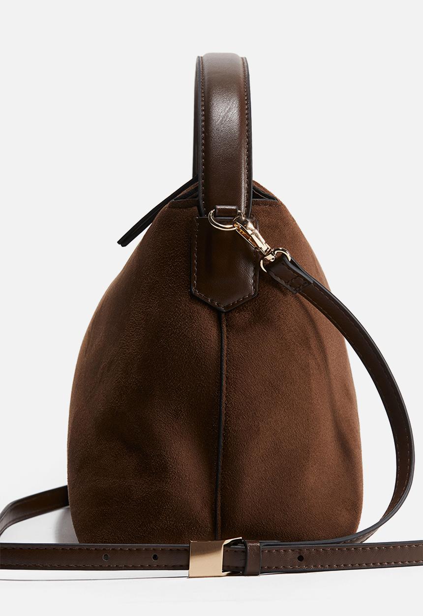 H&M - Napped crossbody bag - dark brown