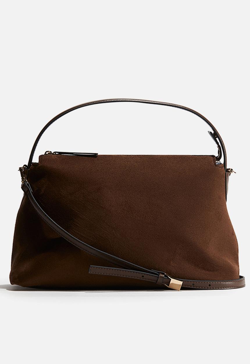 H&M - Napped crossbody bag - dark brown