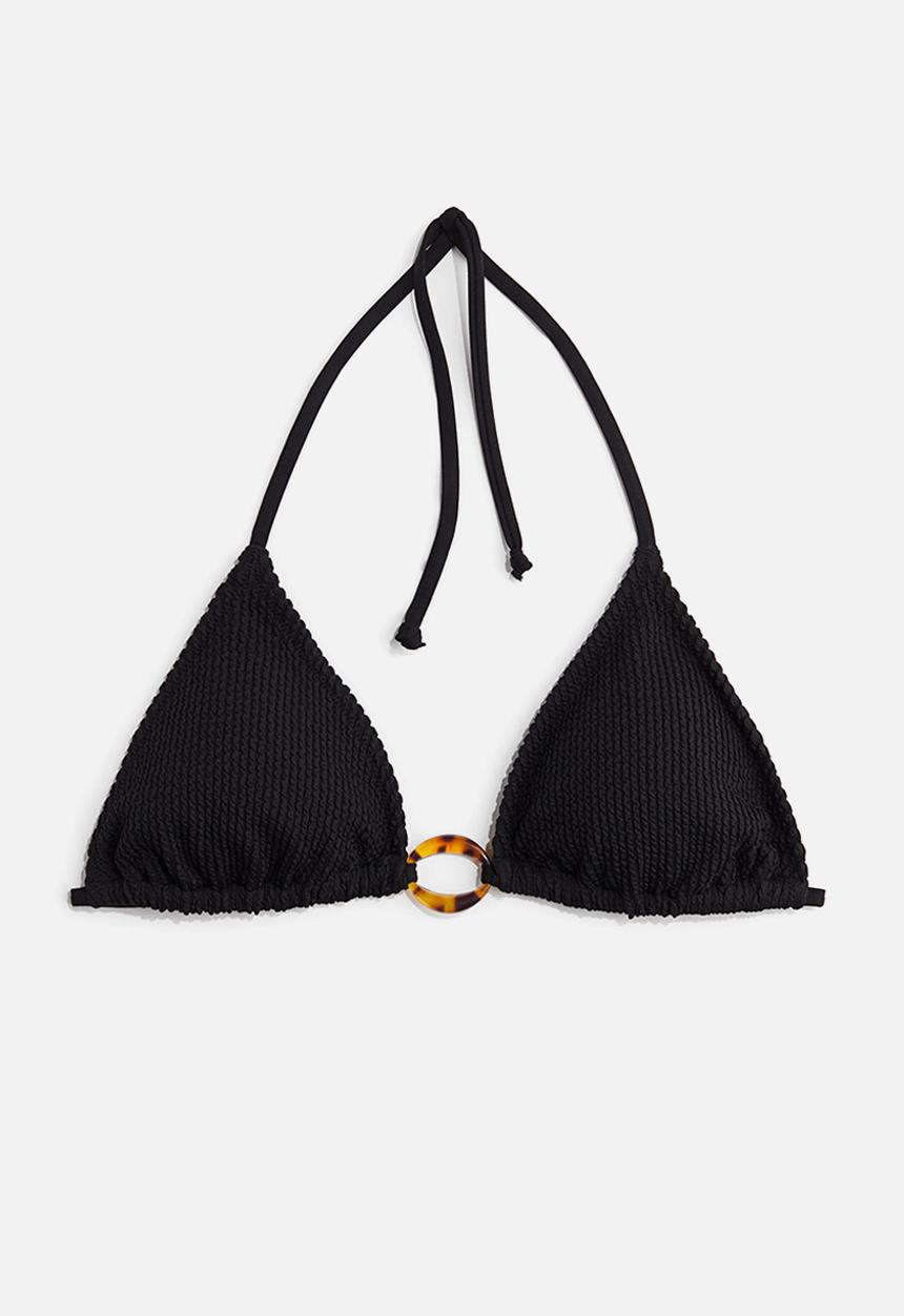 H&M - Padded triangle bikini top - black