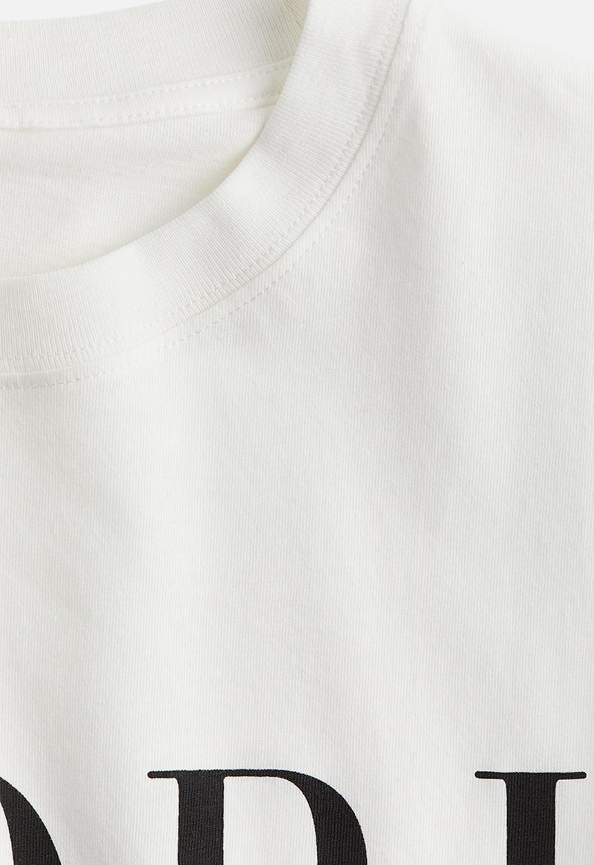 H&M - Printed t-shirt - white fiori
