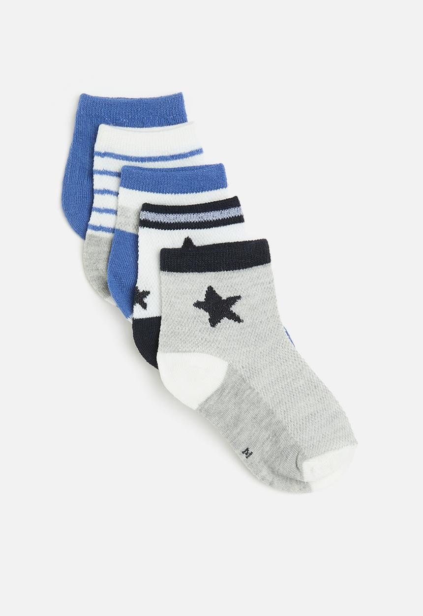 Pop Candy - 5 pack socks - blue/grey/white/black