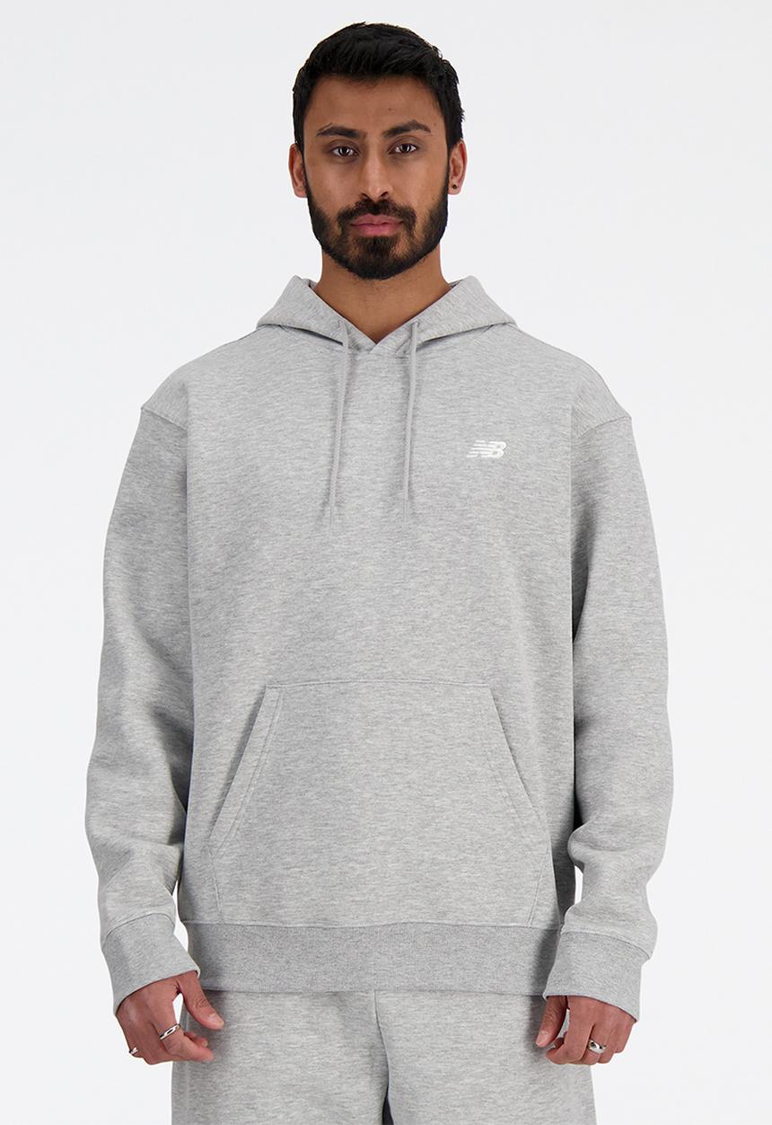 New Balance  - New Balance Brushed Fleece Hoodie - Grey