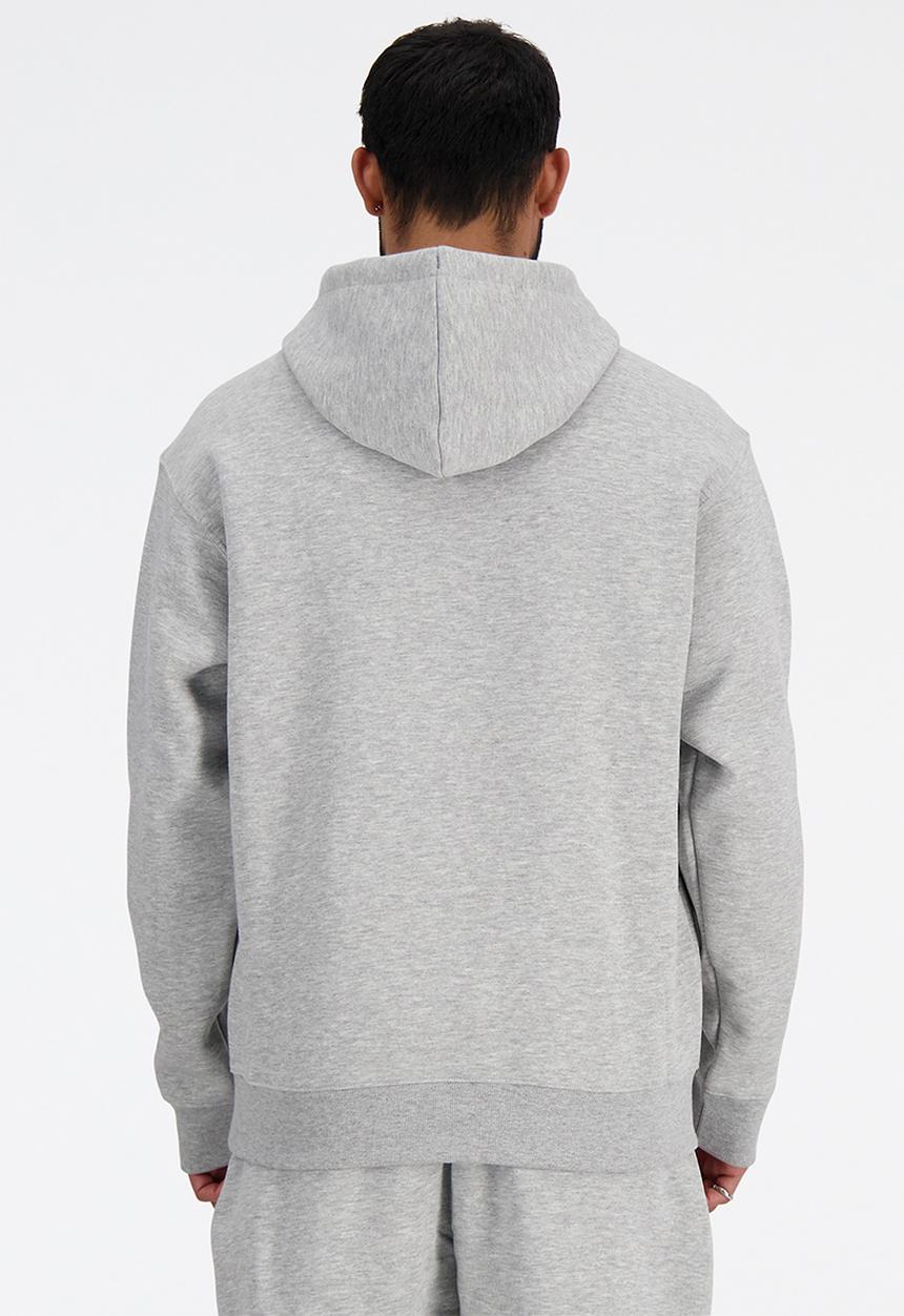 New Balance  - New Balance Brushed Fleece Hoodie - Grey
