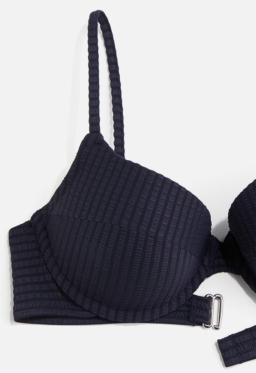 H&M - Push-up bikini top - navy blue