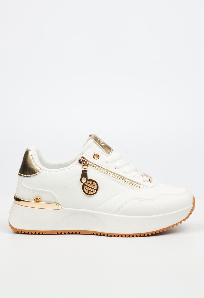 Miss Black - Dorset 7 low top sneaker - white