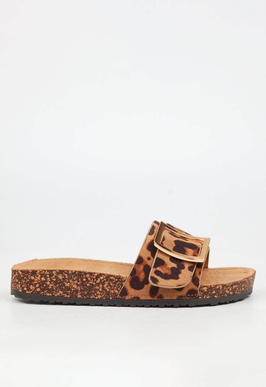 Butterfly Feet - Hallie 5 slide - leopard