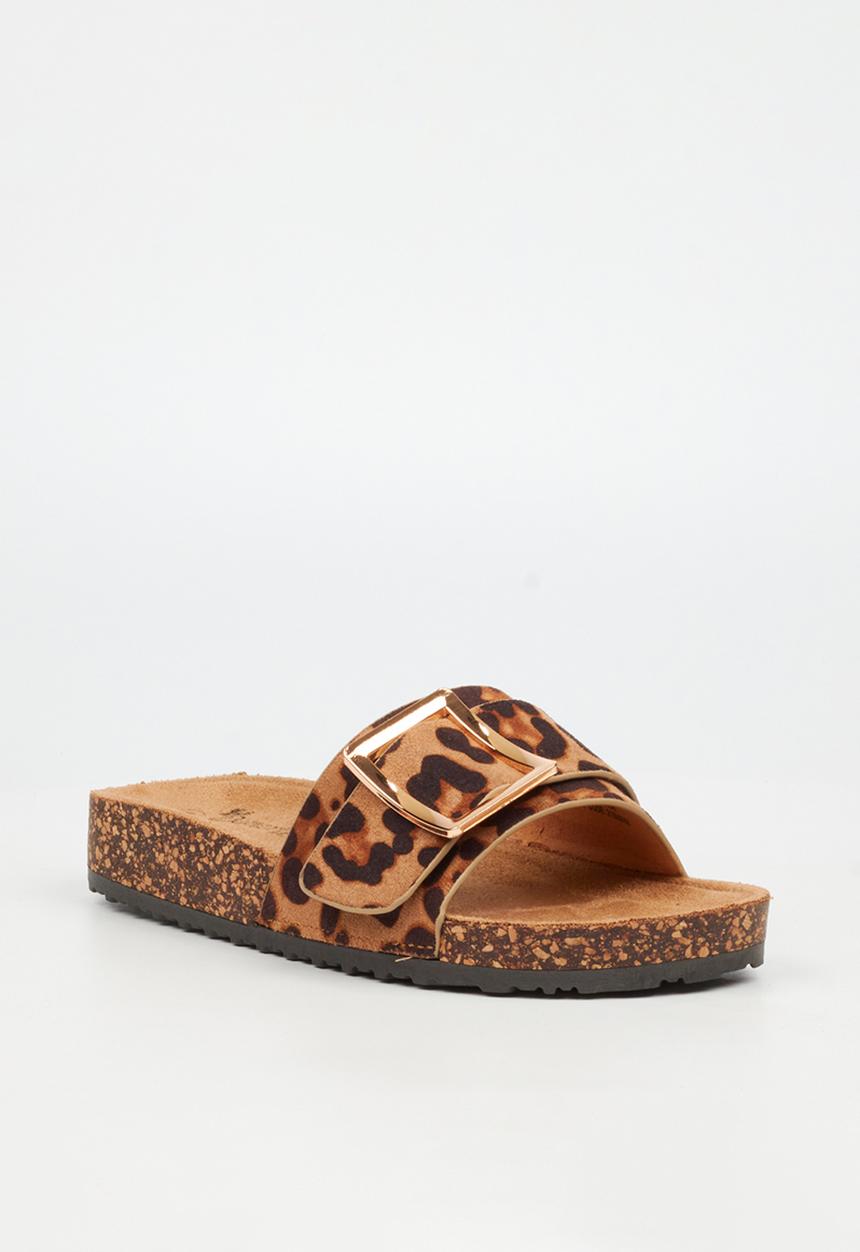 Butterfly Feet - Hallie 5 slide - leopard