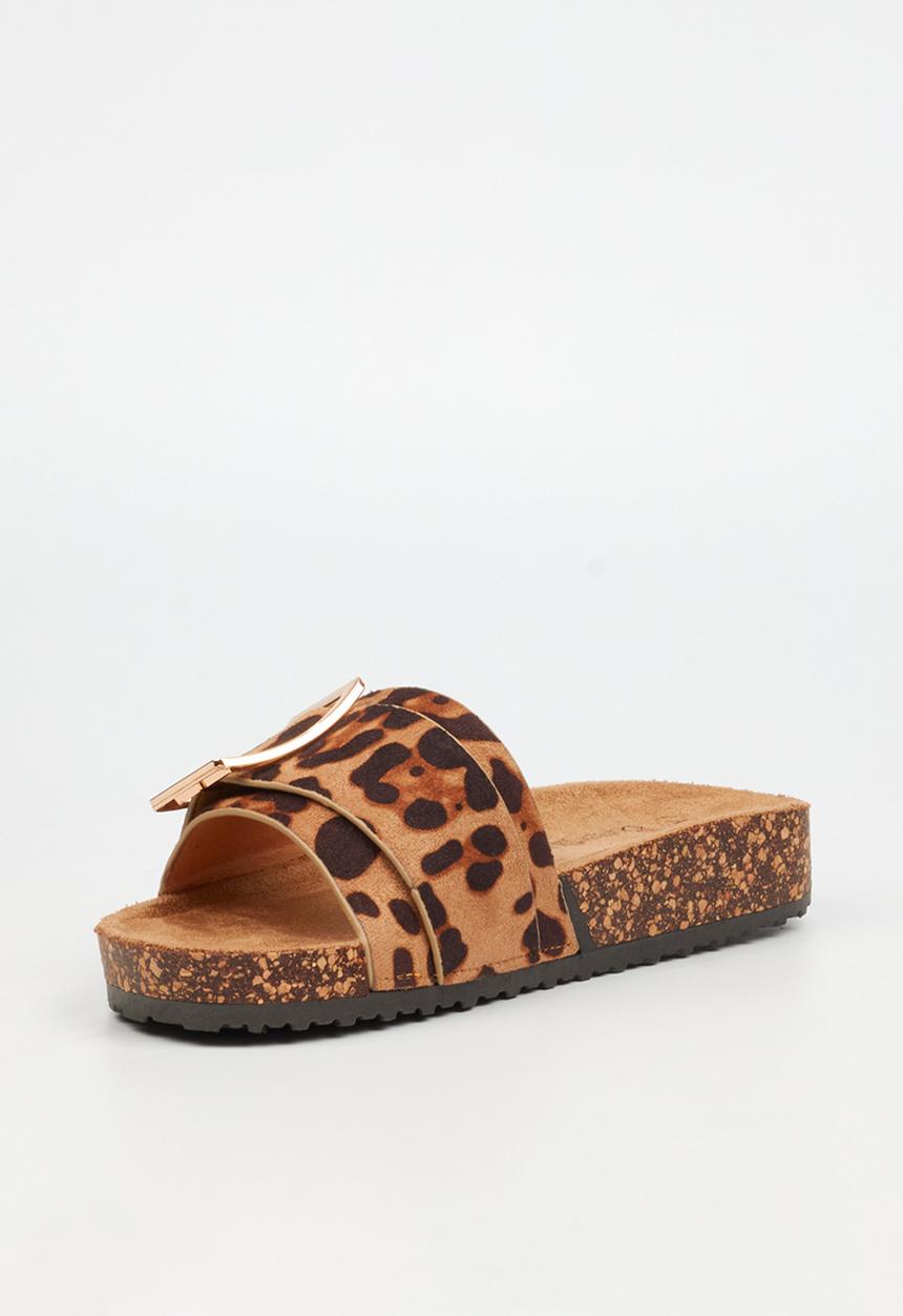 Butterfly Feet - Hallie 5 slide - leopard