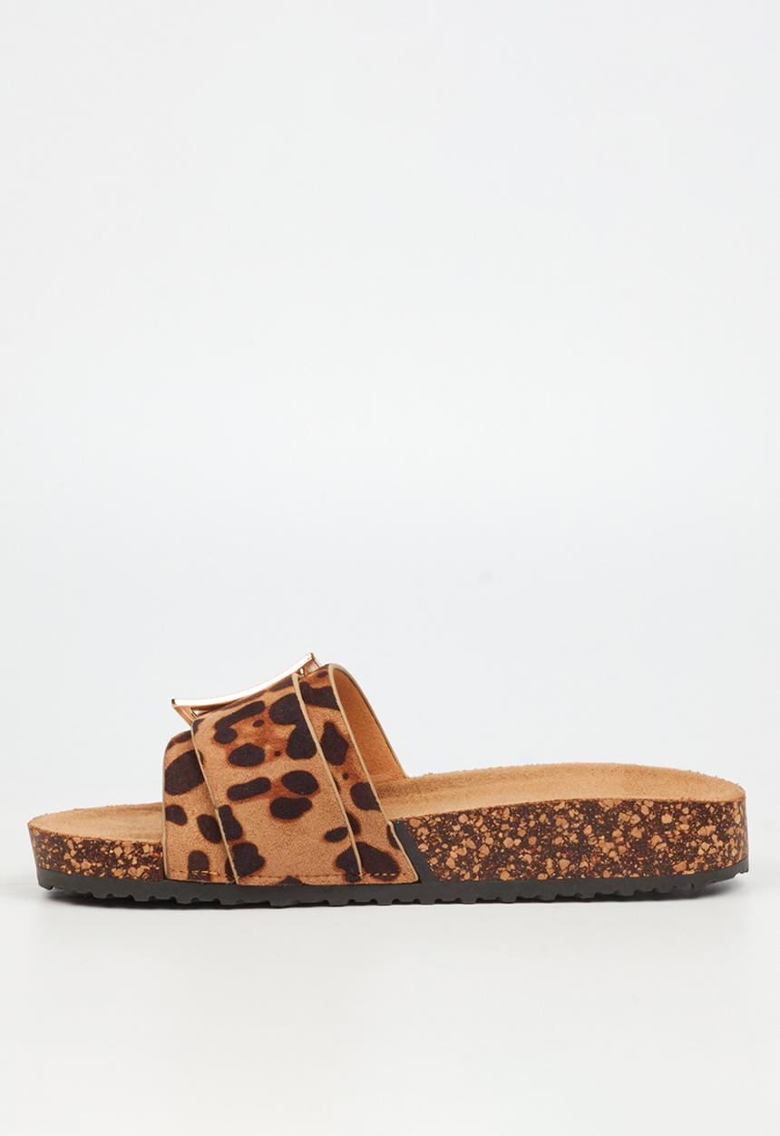 Butterfly Feet - Hallie 5 slide - leopard